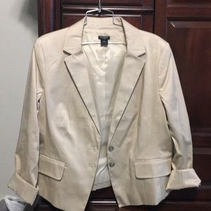 Ann Taylor khaki Blazer